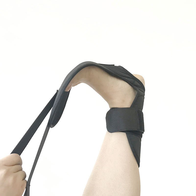 Svart Ligament sträckband för ben och fot 